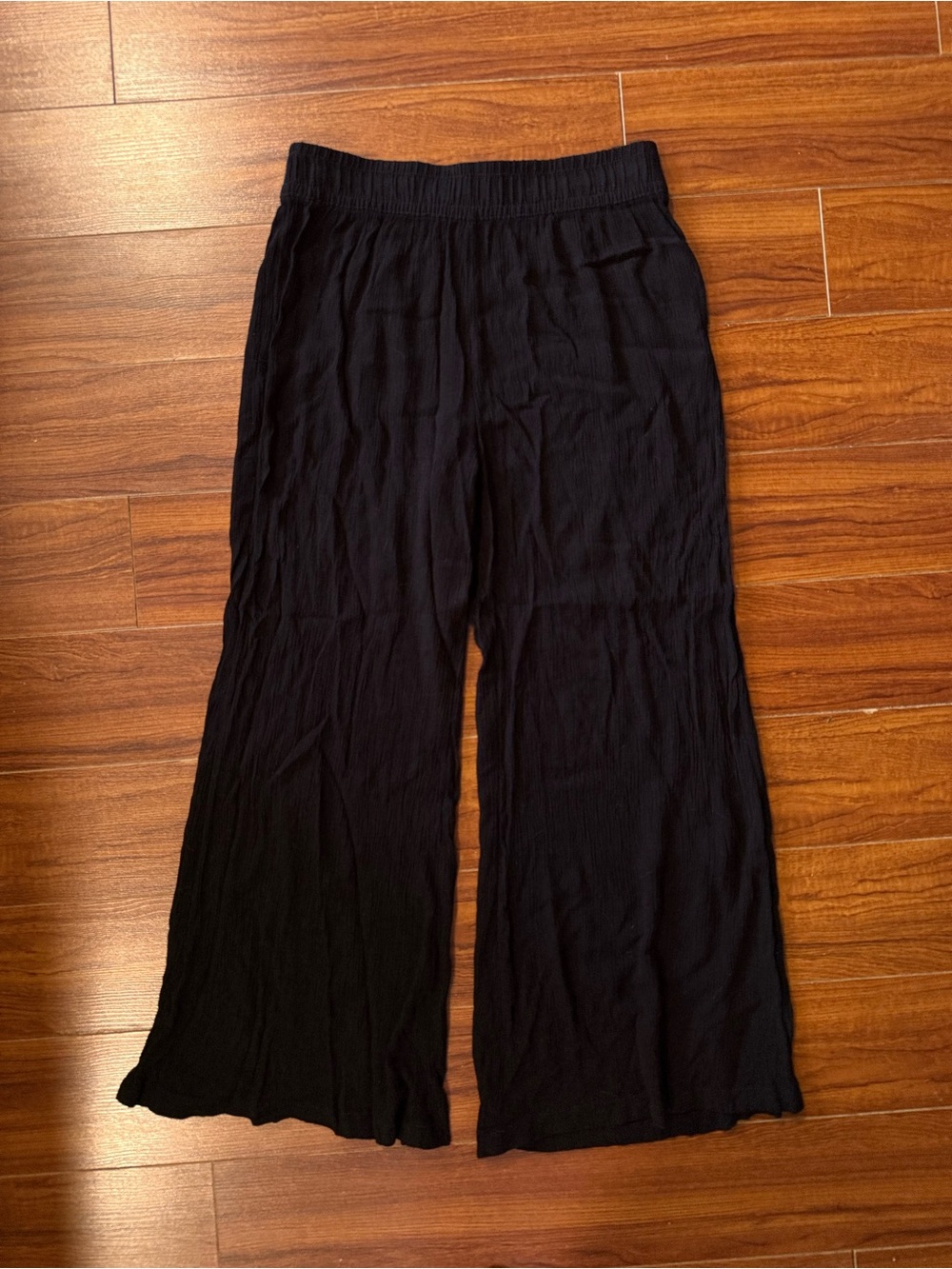 Joe Fresh Beachy Black wide leg pants